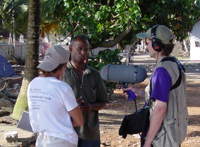 Michael recording in Sri Lanka